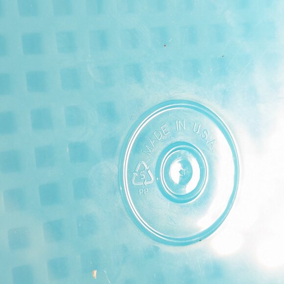 TUPPERWARE Pick A Deli Large Aqua Blue pickle keeper - Picture 12 of 13